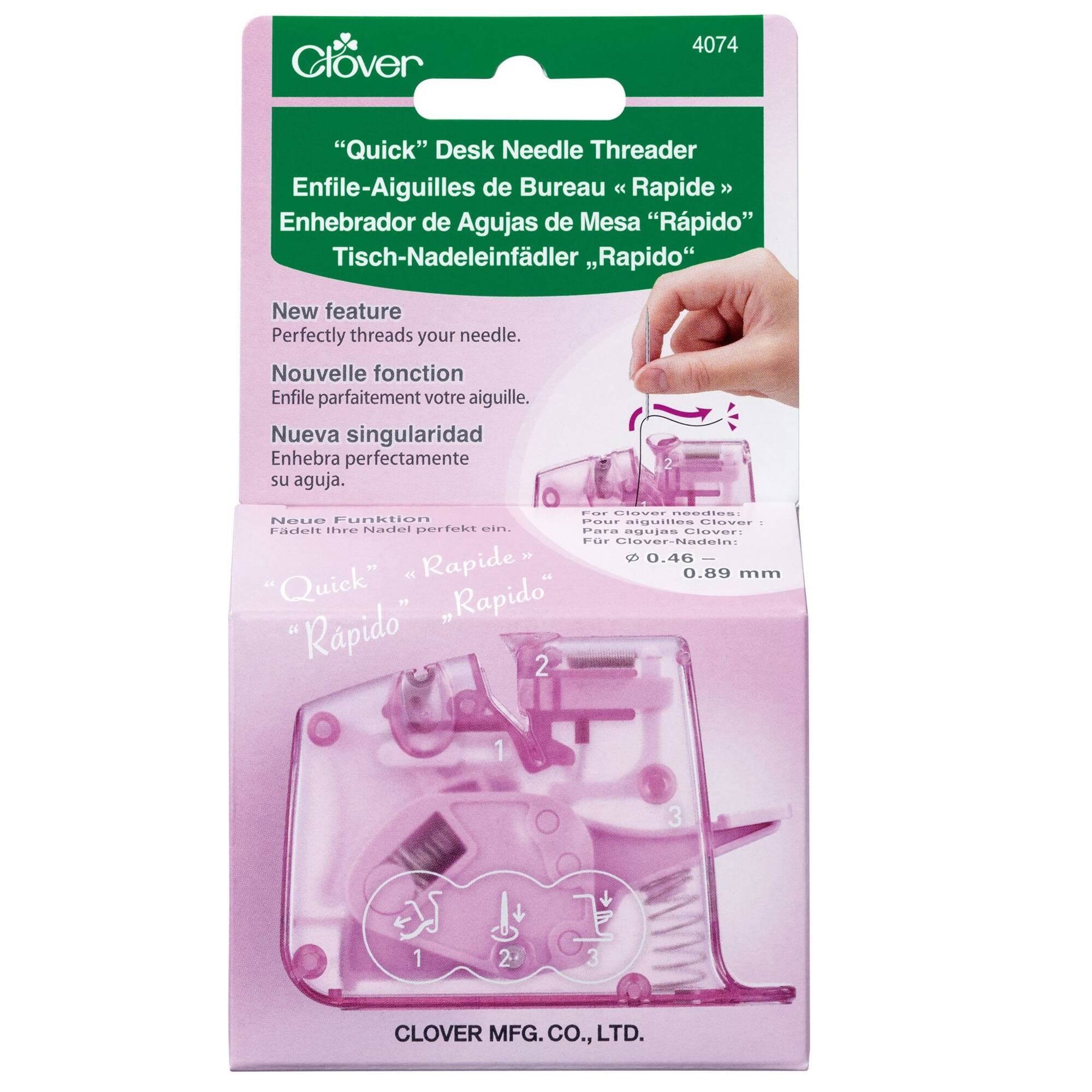 Clover Purple Quick Desk Needle Threader